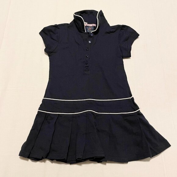 US Polo Assn Pleated Uniform Dress Girls Size Medium 5/6 - Picture 1 of 14